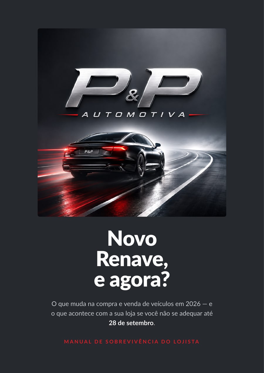 Capa do e-book Novo RENAVE, e agora? — P&P Automotiva